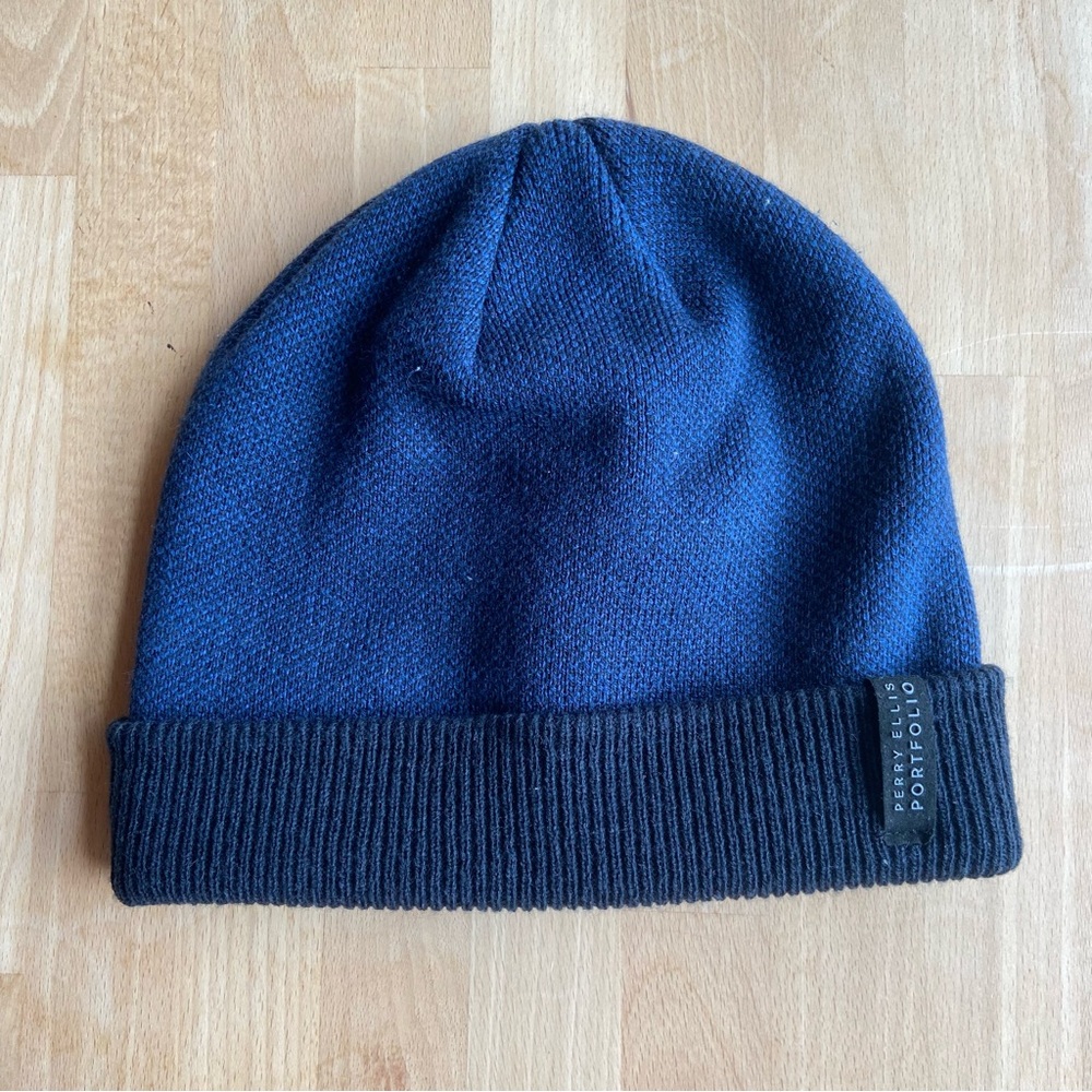 Perry Ellis Blue Knit Beanie
